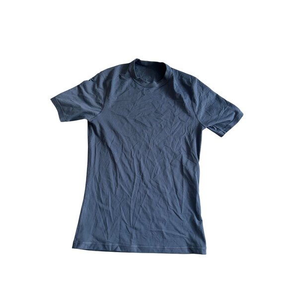 LULULEMON Men's Blue Gray Tech T Shirt Size Medium - Picture 10 of 10